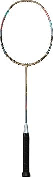 Badminton Racket Full Carbon Professional Badminton Set High Tension 18-35lbs 4U Continuous Smash for Speed Singles/Rear-Court Doubles-Chocolate Mocha Get Strung