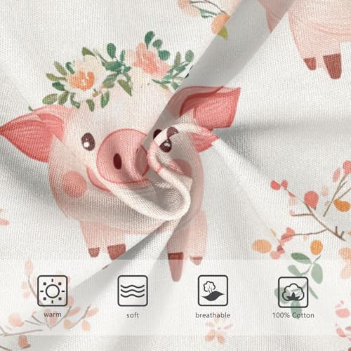 Wusikd Cute Pigs Wreaths Boys' Underwear Cotton Boys Briefs Soft Toddler Underwear 2T3