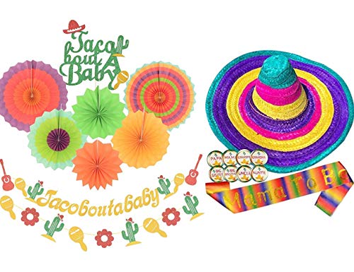 Taco Bout a Baby Decorations,for Mexican Fiesta Themed Baby Decor Baby Shower Decorations Supplies,Taco Baby Shower, Fiesta Decoration Baby Shower,Taco Theme Baby Shower
