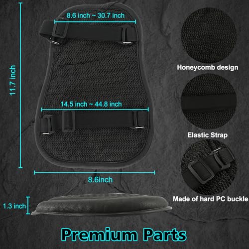 Sunpie SP-M-SEAT01 Motorcycle Seat Cushion Foldable Gel Seat Cover Pad Universal 3D Honeycomb Structure Seats Cushion W/Breathable thumb #5