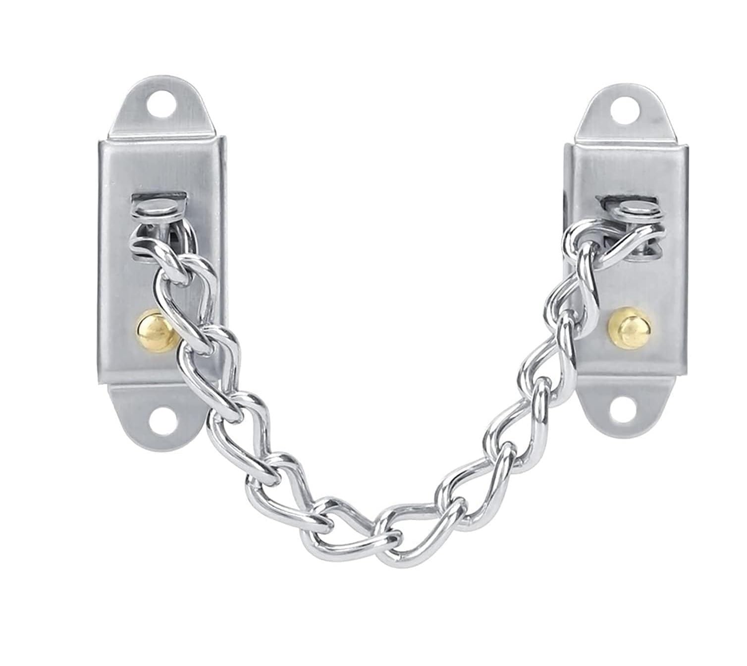 Lucchetto A Catena for Porta In Acciaio Inossidabile | Argento: for porte di casa, hotel e ufficio