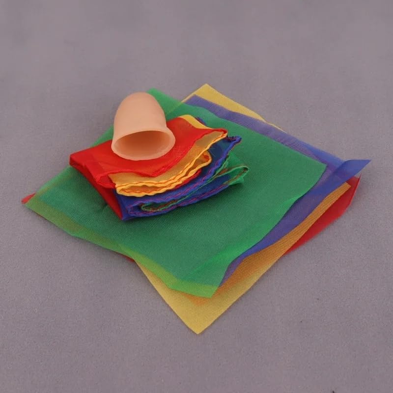 Miniatura 4 de SUMAG Bufandas Fusión Trucos de magia Cuatro a uno Bufanda de seda Restauración de accesorios mágicos Cerca de la calle Ilusiones Fácil Magia