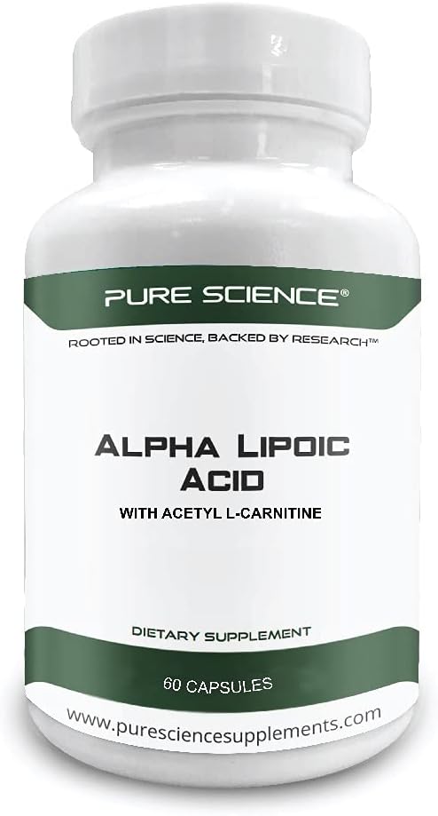 Pure Science Alpha Lipoic Acid with Acetyl L-Carnitine - 60 Vegetarian Capsules