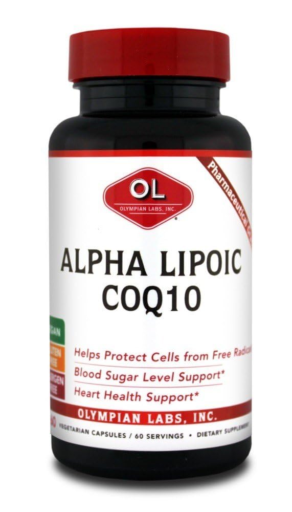 Olympian Labs Alpha Lipoic Coenyme Q 10 200 mg Caps, 60 Count