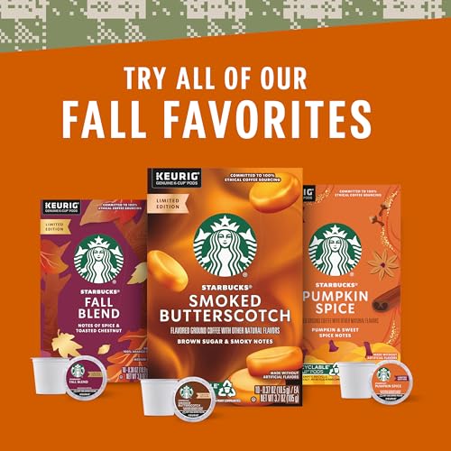 Starbucks K-Cup Coffee Pods, Smoked Butterscotch Flavored Coffee for Keurig Brewers, 100% Arabica, Limited Edition, 1 Box (10 Pods) - image 6