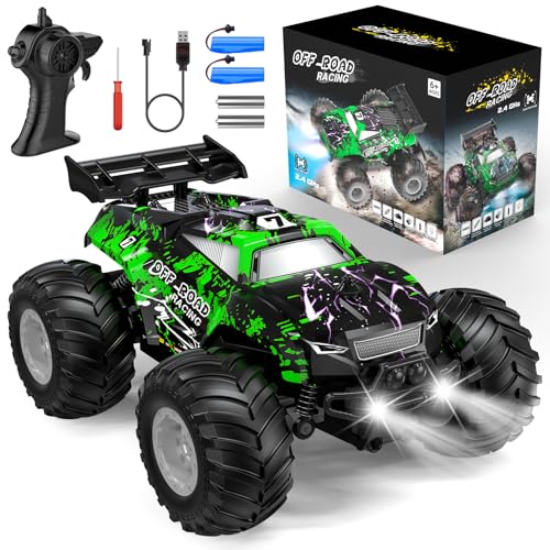 Hielse Remote Control Car, All-Terrain Remote Control Car for Boys, Rechargeable Rc Truck with LED...