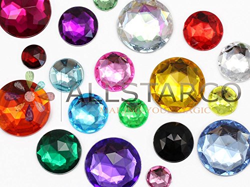 50mm Extra Large Flat Back Round Acrylic Rhinestones Plastic Circle Gems for Costume Making Cosplay Jewels Pro Grade Embelishments - Image 4