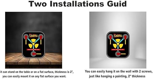 Miniatura 8 de Flux - Lámpara de pared LED con condensador para decoración  Retro Back to the Future Movie USB Powered Lámpara regulable para cueva de hombre, sala