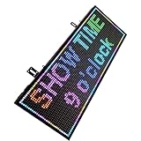 P10 Programmierbares LED-Schild | 96x32 cm SMD-Digitaldisplay mit Neon-Optik | 4000cd/m² Hochhelle| IP65 Allwetter Werbeschild Für Werbetafeln, „Geöffnet“-Schilder & Wohndekoration