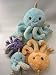 Soma Niedliche Krake Plüsch Spielzeug Octopus Puppe Kuscheltier Cartoon Oktopus Stofftiere Plüschtiere Geburtstag Geschenk XXL (Orange, 47 cm)
