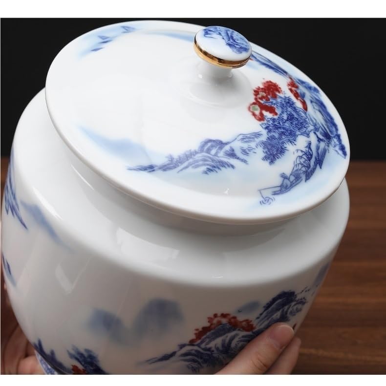 Pojemnik na herbatę puszka na herbatę ceramiczna zamknięta puszka mandarynka skórka pojemnik do przechowywania duży domowy puer ciasto puer herbata puszka kuchnia pojemniki na herbatę