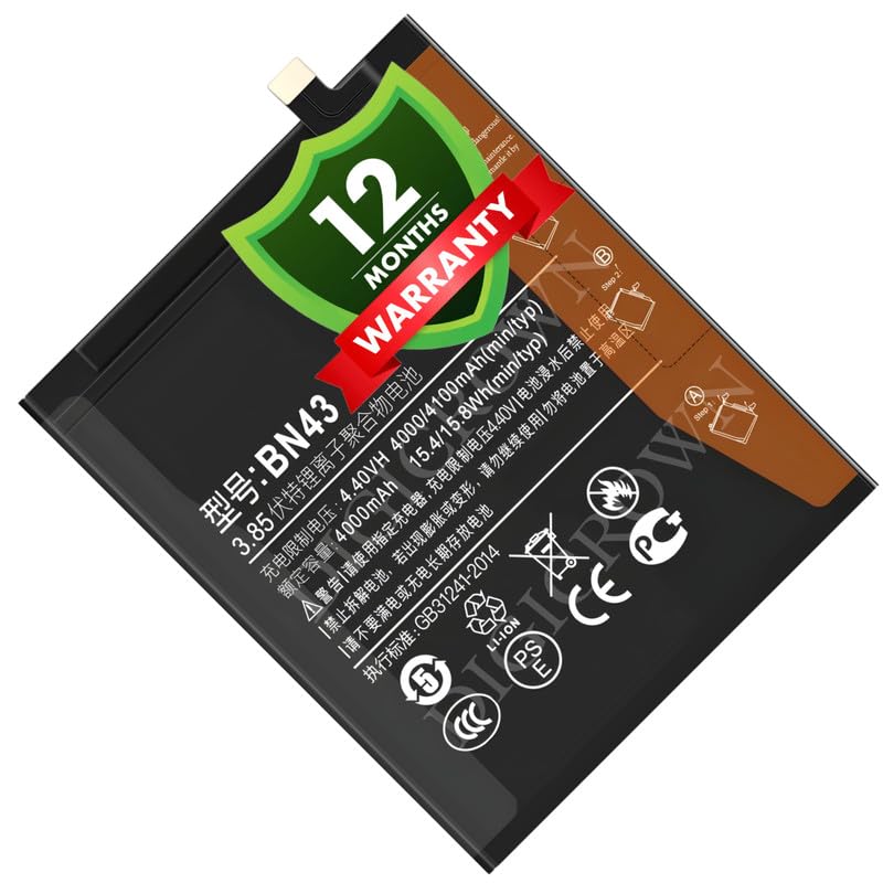 Image of Original BN43 Battery Compatible for Xiaomi Redmi Note 4 - (4100mAh) - 1 Year Warranty DF7
