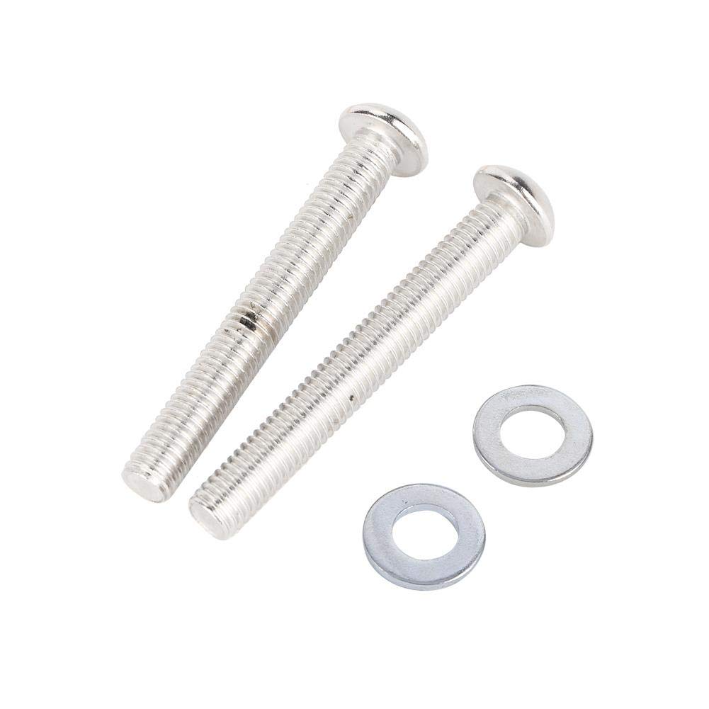 2x Staffa Portaborse Laterale Cromata Per Moto – Supporto Per Borse Sella – Compatibile Con XL883/1200 HD1450/1584 (Argento)