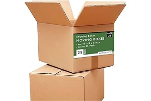 10x8x6 Moving/Shipping Boxes: Durable, Eco-friendly Storage Solution