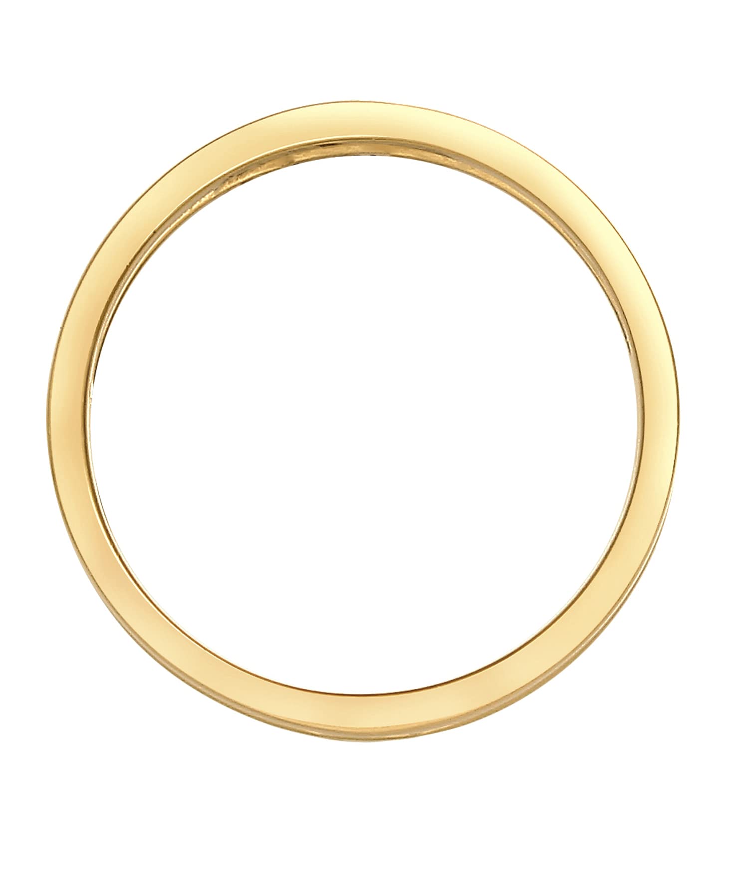 Kuzzoi Anillo de hombre macizo (6 mm), diseño purista, anillo para hombres de plata de ley 925 chapada en oro, anillo de plata pulida, anillo dorado moderno macizo, talla 60-66, 0605612421