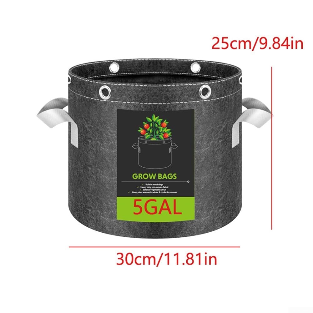 Sacchi Coltivazione 5 Anelli Metallo Manici Sacchi Coltivazione(15Gal)
