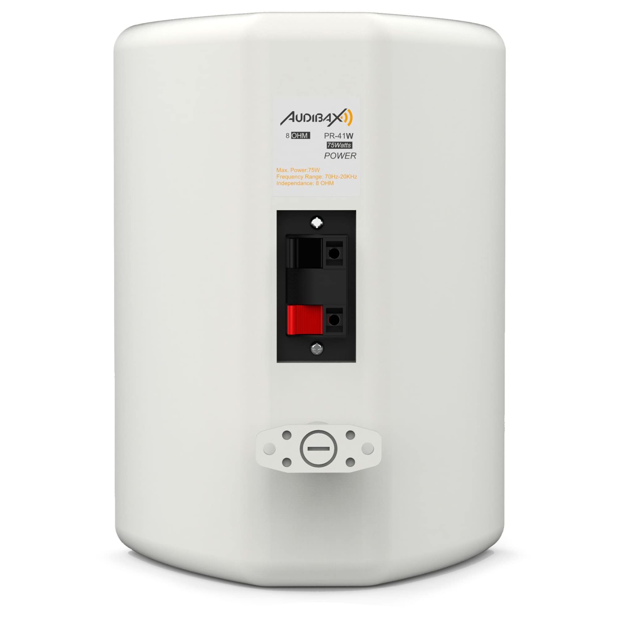 Audibax Pícolo PR-41W Pareja Altavoces Estantería HiFi y Sonorización 75 W Soporte Pared Incluido Blanco