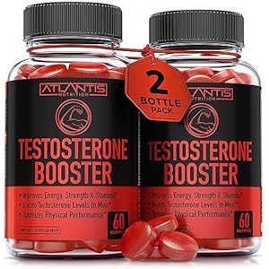 Testosterone Booster For Men Gummies – Enhances Strength & Stamina – Optimizes Physical Performance & Male Enhancement – Made With Tribulus, Horny Goat Weed, Maca Root & More. 2-Pack (120 Gummies)