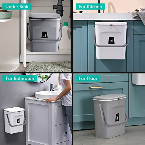 Caneca de basura colgante 2 unidades 2.4 gal kitchen miniatura 5