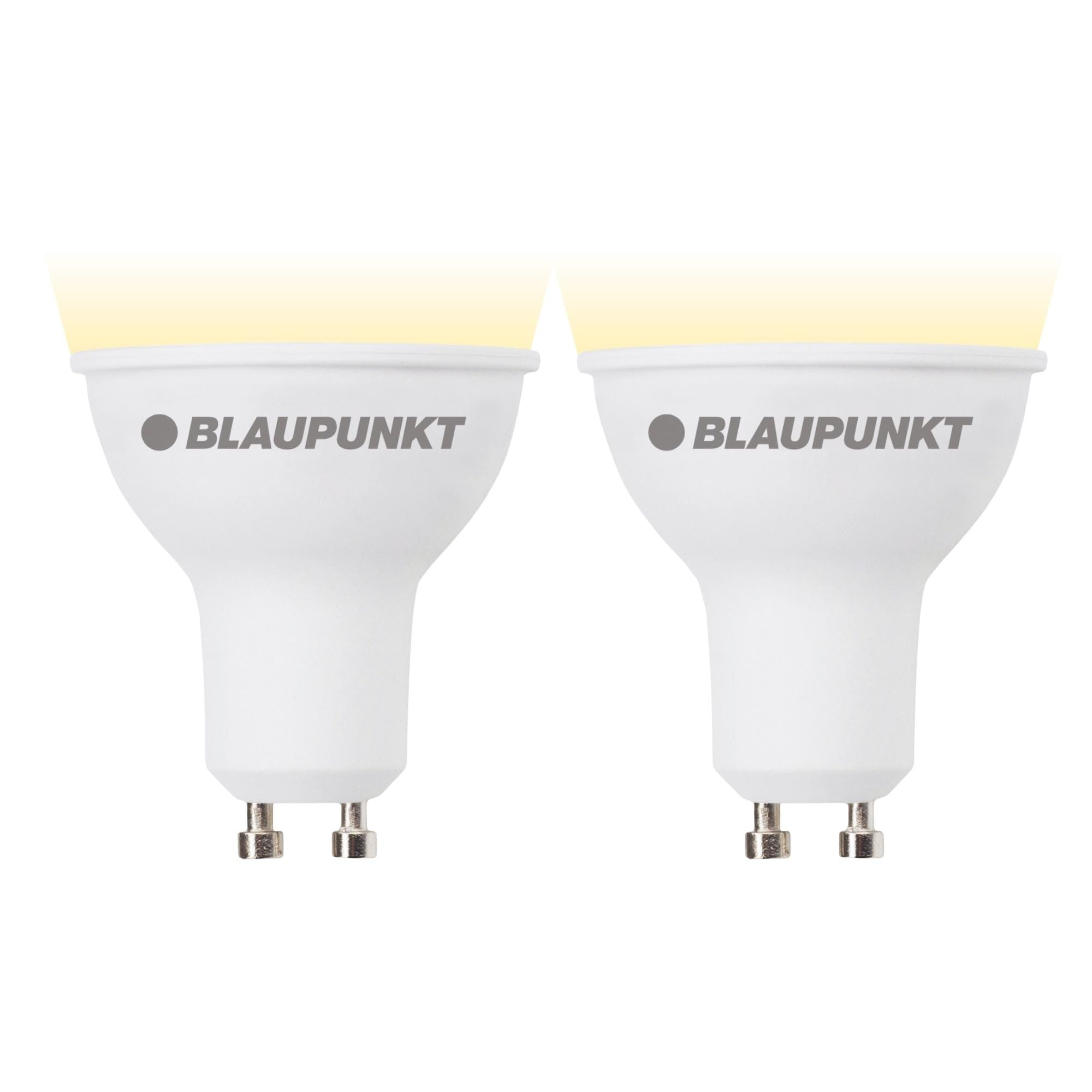Blaupunkt GU10 Spot LED Bulb Matt Frosted – 10W (Replaces 80W to 100W), 1050 Lumens, 2700K Warm White – Non-Dimmable, Eye-Friendly, Flicker-Free - Energy-Saving Spotlights for Home – Pack of 2