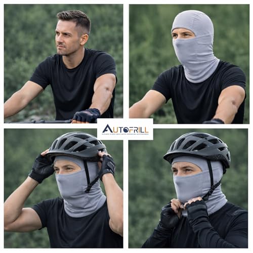 Image of AUTOFRILL Balaclava for Men - Full face mask for Bikers Helmet Liner & Head Cover for Men Breathable Mask for Motorcycle Riding & Cycling