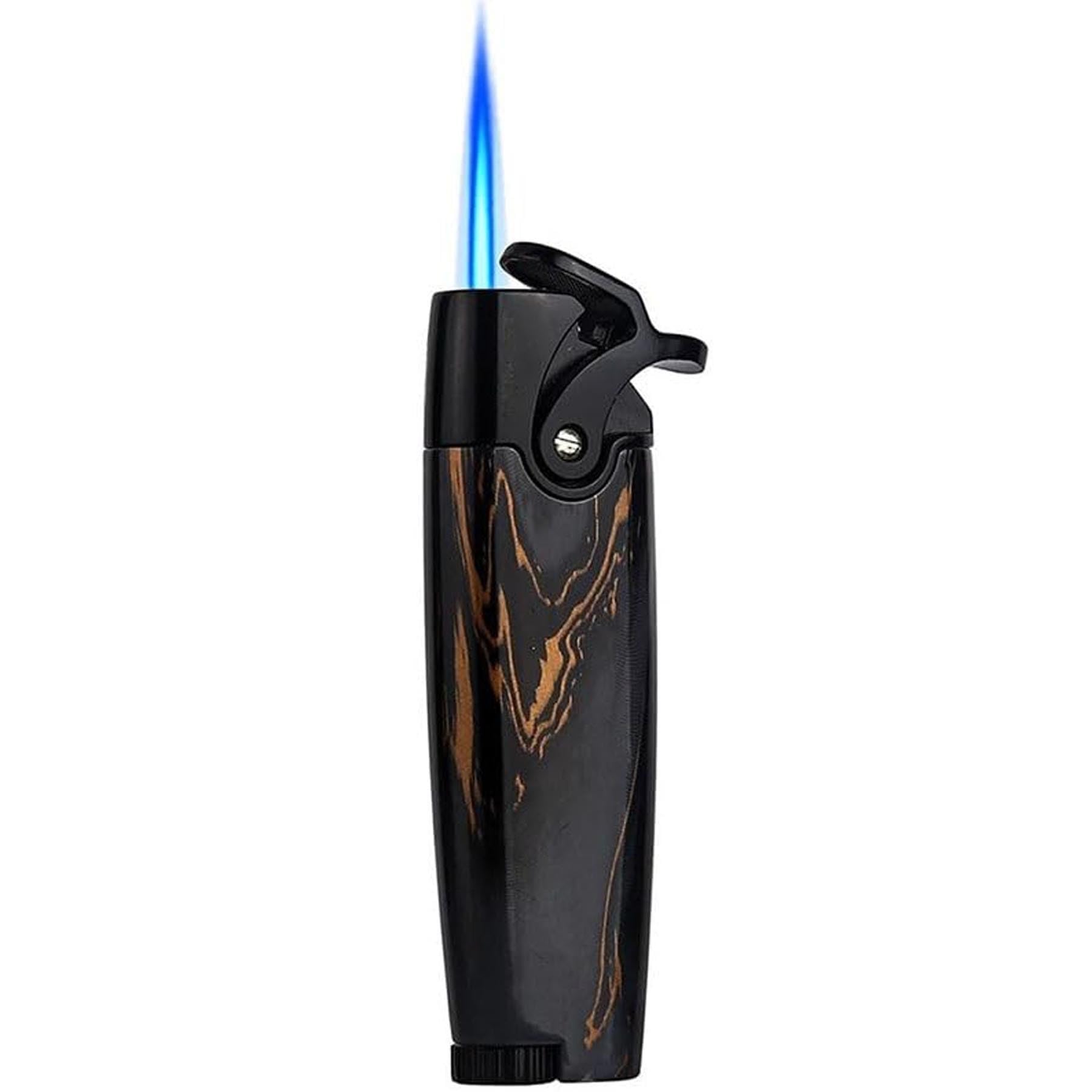 Encendedor de llama duradero y recargable de butano con diseño versátil