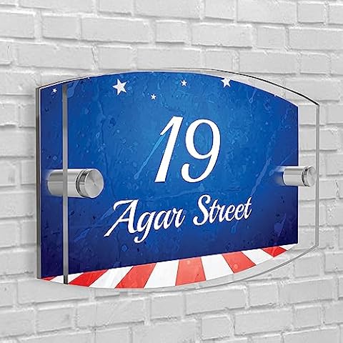 Personalised Acrylic House Number Plaque Cover