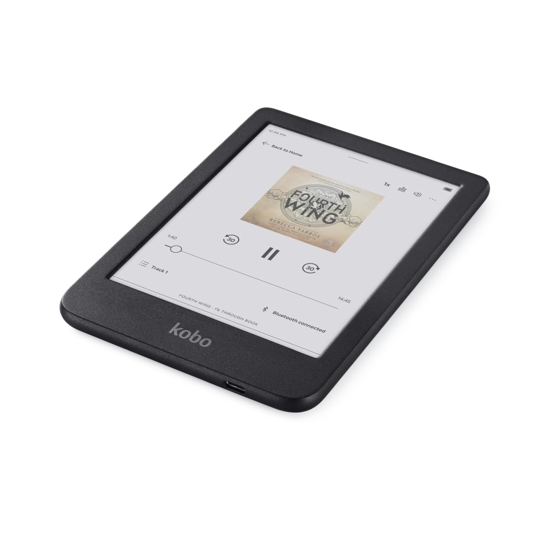 Kobo Clara Colour | Liseuse eBook Couleur | Écran Couleur E Ink Kaleido™ 3 sans Reflets de 6" | Option Mode Sombre | Étanche | Livres Audio | 16 Go de Stockage | Noir