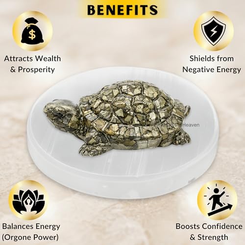 Image of Pyrite Tortoise Original Certified, Pyrite Turtle Energy Symbol