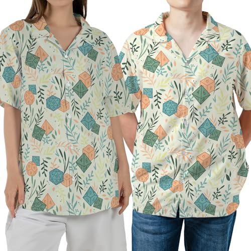 Image of Men's Hawaiian Wrinkle Free Short Sleeve Button Down Funny Tropical Floral Beach Vacation Shirt