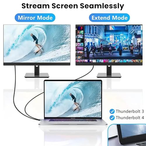 Image of Techie Type-C to HDMI 4K Cable 1.5m, USB-C to HDMI Cable | Supports 4K at 60Hz | Gold-Plated Connectors & Copper Core | Plug & Play Cable for MacBook, Laptop, Tablet, Smartphone, TV & Projector