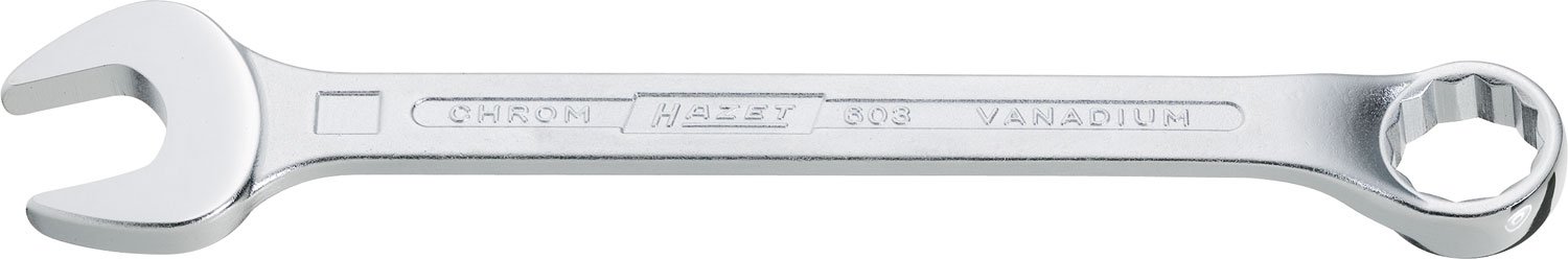 HAZET 603-9 130 mm Hexagon Profile Combination Wrench - Chrome-Plated