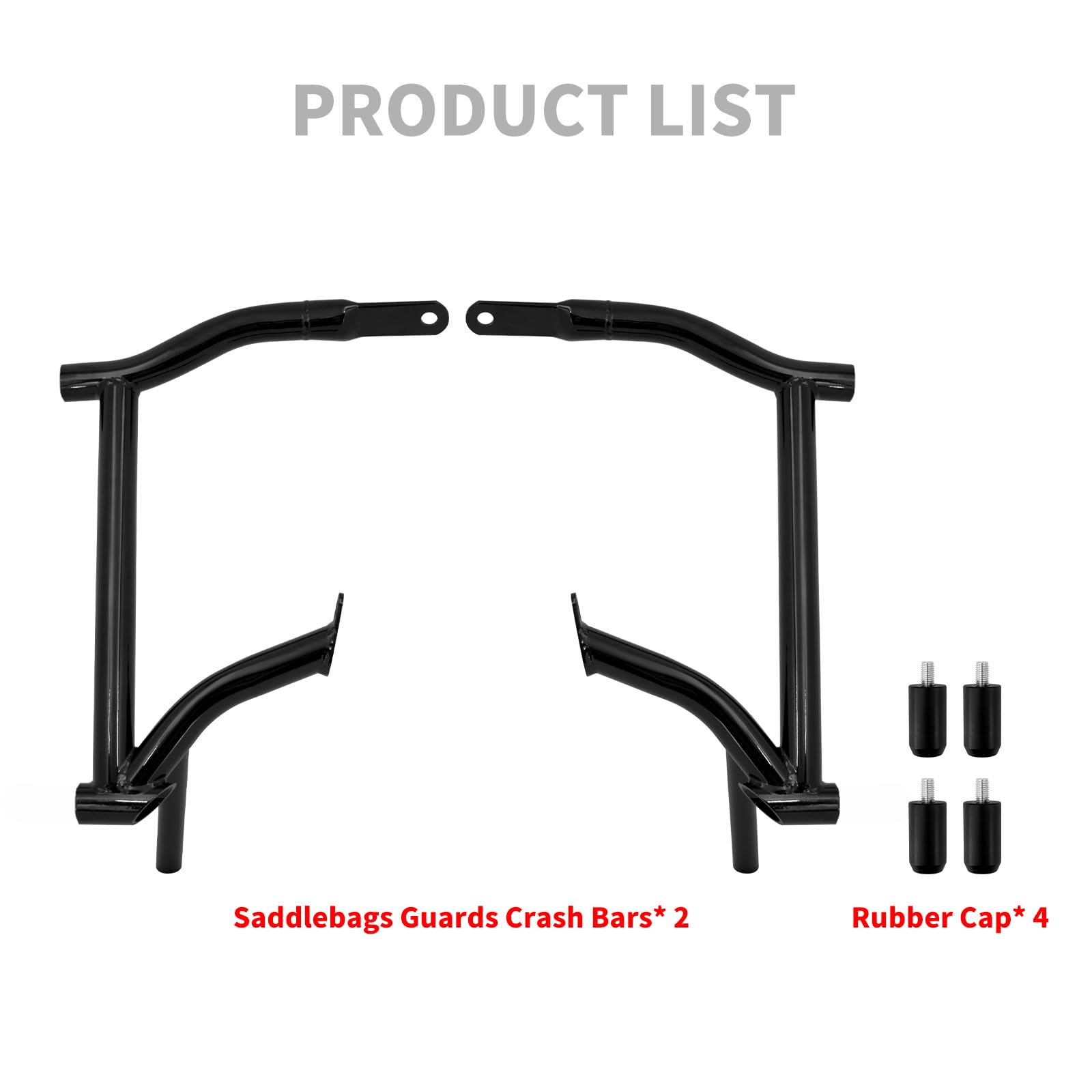 Protezioni per borse da sella per moto, adatte per Harley Touring Street Glide Road King Electra Glide 2009 e successivi, colore nero