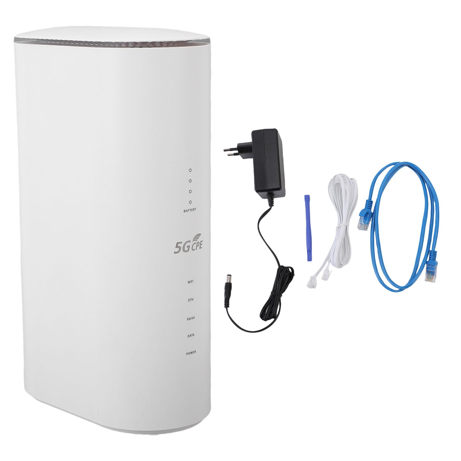 Cuifati Router CPE 5G con Slot per Scheda SIM, Hotspot Mobile WiFi 6 per 32 Dispositivi, Dual Band 2.4G 5.8G, 8 Antenne Ad Alto Guadagno, 4x4 MIMO, Antenna (Spina europea)