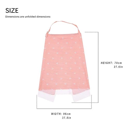 Miniatura 2 de Fundas de lactancia para lactancia materna, funda de algodón suave para cochecito con hilo de malla de encaje, fundas de lactancia de privacidad,