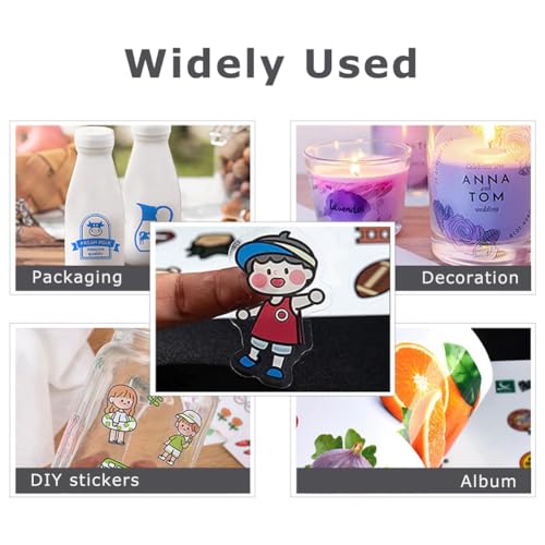 10 Stück Bedruckbare klebefolie transparent,Stickerpapier zum Stickerpapier zum selbst drucken a4, Reißfest Selbstklebende Bedruckbare klebefolie Kompatibel mit Tintenstrahl und Laserdrucker