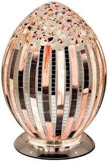 Mosaic Glass Egg Lamp - Art Deco