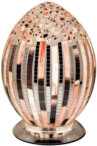 Mosaic Glass Egg Lamp - Art Deco