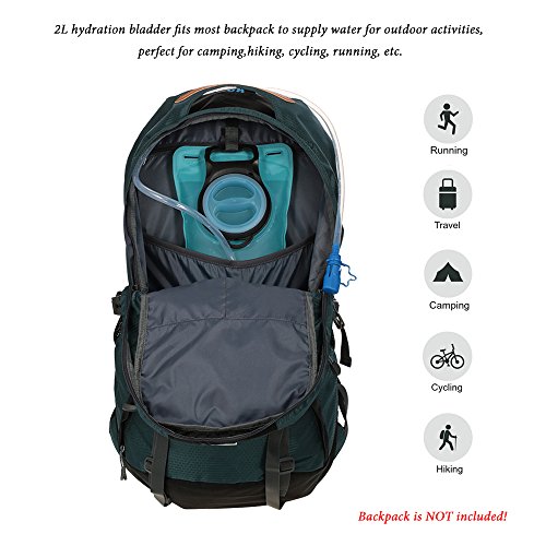 DECDEAL Reservoir Bag Outdoor 2 litros Hidratação bexiga Leakproof proof água com uma fácil limpeza