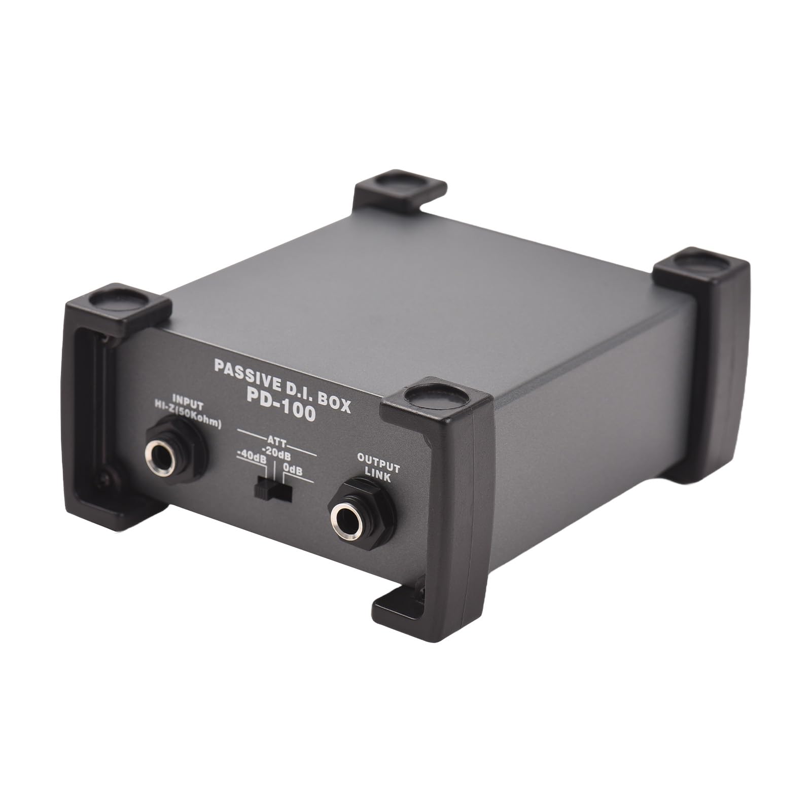 Btuty Unità DI-Box passiva a 1 canali Eliminatore di ronzio 1/4 '' strumento Direct Box a XLR Impedenza professionale Trasforma Isolatore Audio DI Direct Box