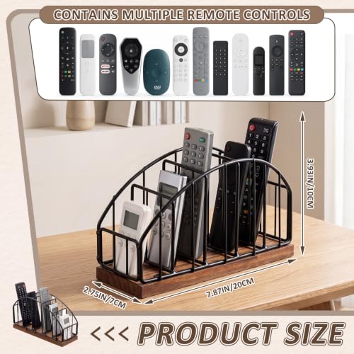 Support de télécommande 5 emplacements organiseur bureau et rangement table basse - 3