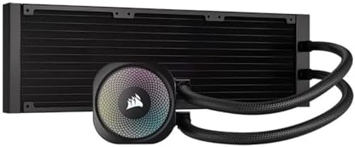 Corsair NAUTILUS 360 RS ARGB Liquid CPU Cooler – 360mm AIO – Low-Noise – Direct Motherboard Connection – Daisy-Chain – Intel LGA 1851/1700, AMD AM5/AM4 – 3x RS120 ARGB Fans Included – Black - 4