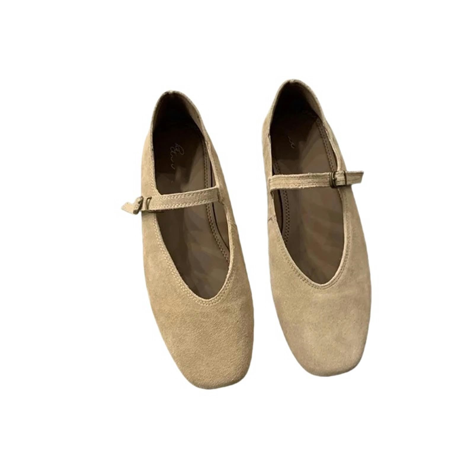 Zapatos Mary Jane de Mujer Spring Y Otoño para Mujeres Flat Round Toe Soft Sole Casual Mary Jane Zapatos
