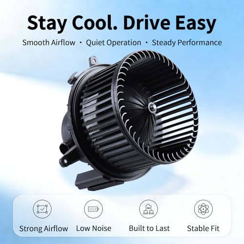 Image of HVAC Blower Motor with Fan Assembly - Compatible with Chevy Silverado 1500 2010-2013, 2500 /3500 2011-2014, Sierra 1500 2010-2013, 2500 /3500 2011-2014 - AC Heater Fan - 700267 20958710