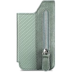 Soporte Multifuncional Para Celular CUBIKOKIH Soporte multifuncional para tarjetas de teléfono celular, soporte para tarjetas de teléfono celular, tarjetero abatible (verde, M)