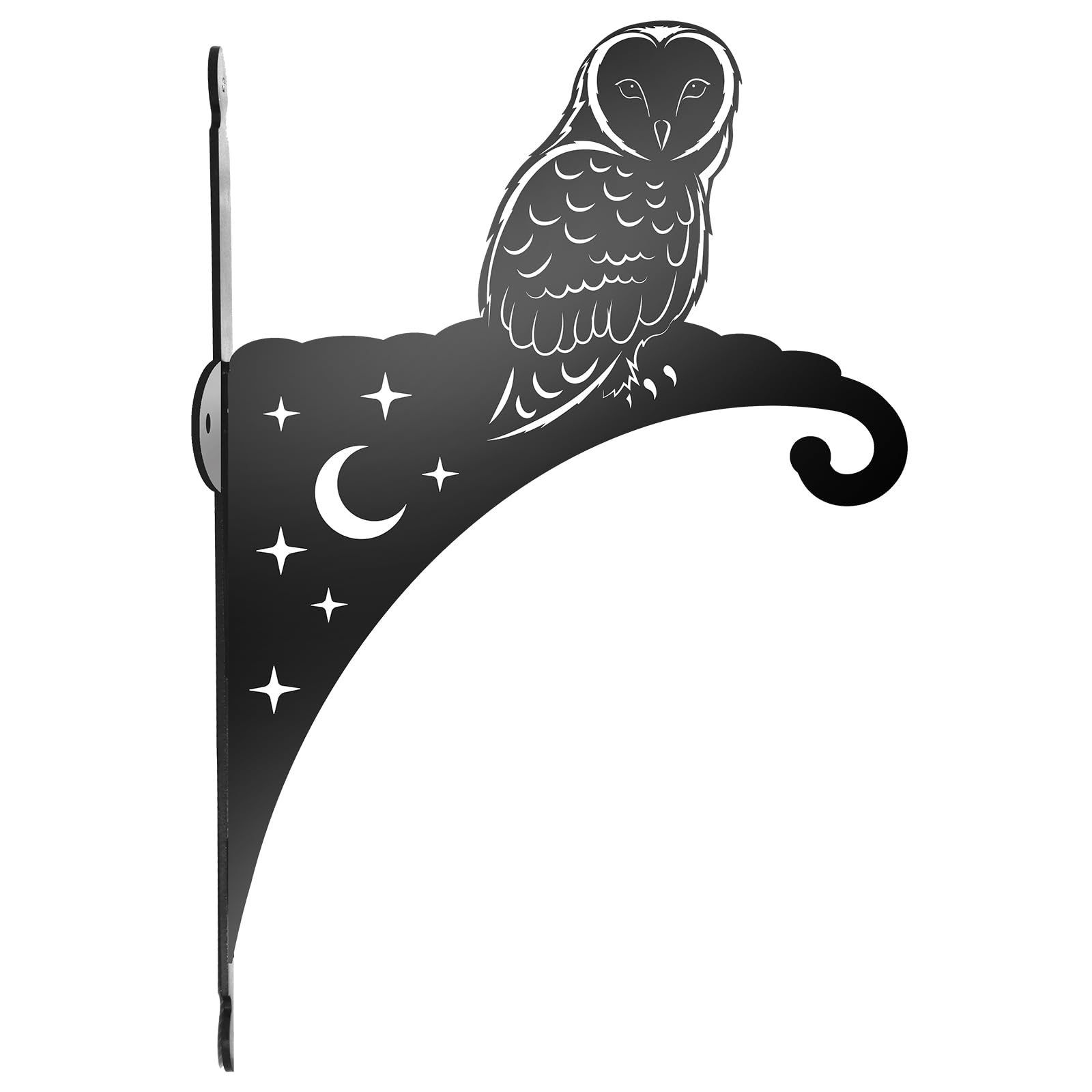 Primus Home & Garden Black Primus Metal Owl Hanging Basket Bracket