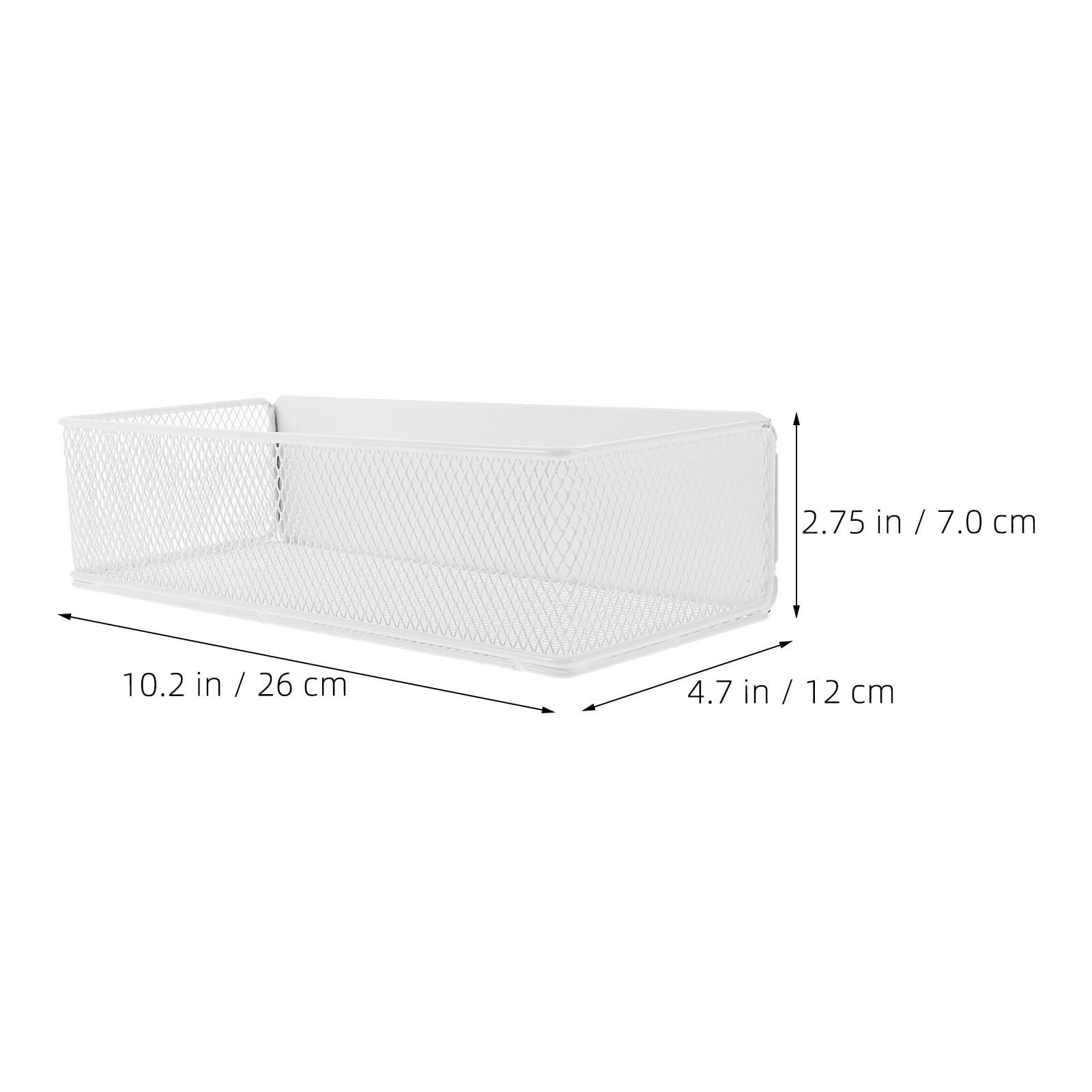 2 Piezas Organizador Magnético para Nevera de Cocina en Hierro Blanco
