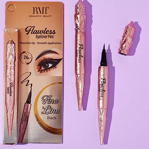 Delineador Líquido Negro Romantic Beauty Flawless miniatura 3
