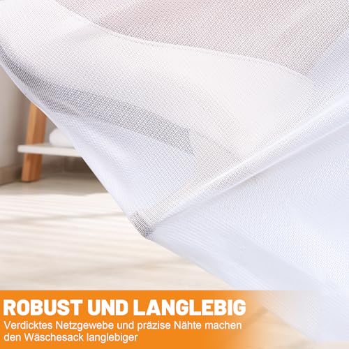 Dntorx 6 Stück Wäschenetz für Waschmaschine, Wäschesack Waschmaschine in 4 Größen Wäschebeutel Laundry Bag mit Reißverschluss für Hemden Pullover Mäntel Jeans Unterwäsche Babykleidung
