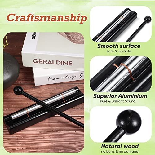 Konohan Classroom Chime Meditation Chimes Teacher Chime Hand Bell Chimes for Classroom Management Mindfulness Reminder Bell with Mallet Storage Bag for Teacher Gift Prayer Yoga Music - Image 3